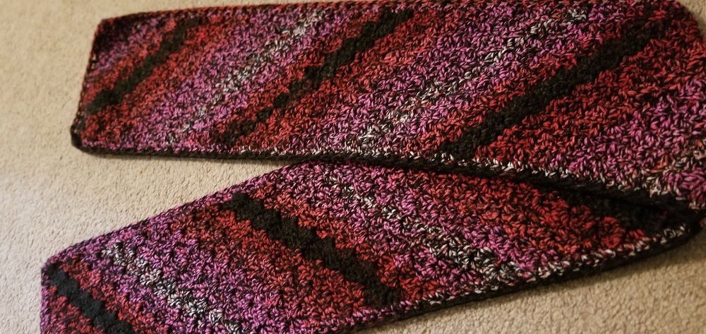 Handmade crochet scarf